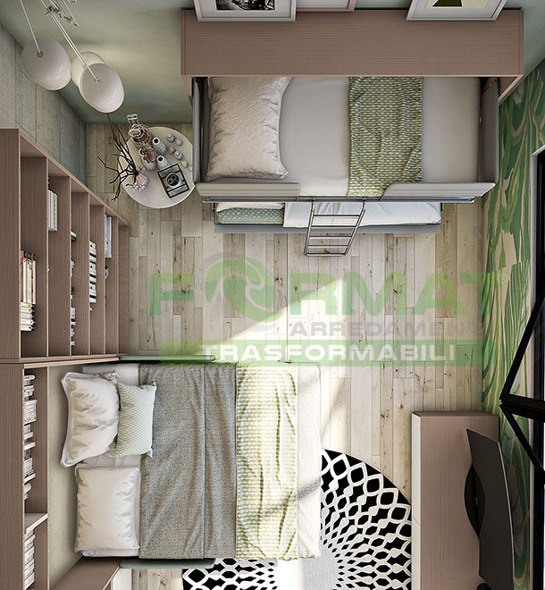 Arredamenti trasformabili - mobile letto