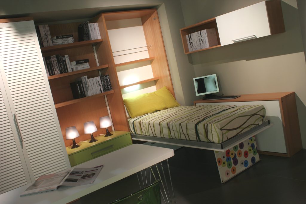 Quick letto trasformabile verticale aperto
