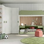 Letto a castello con scrivania