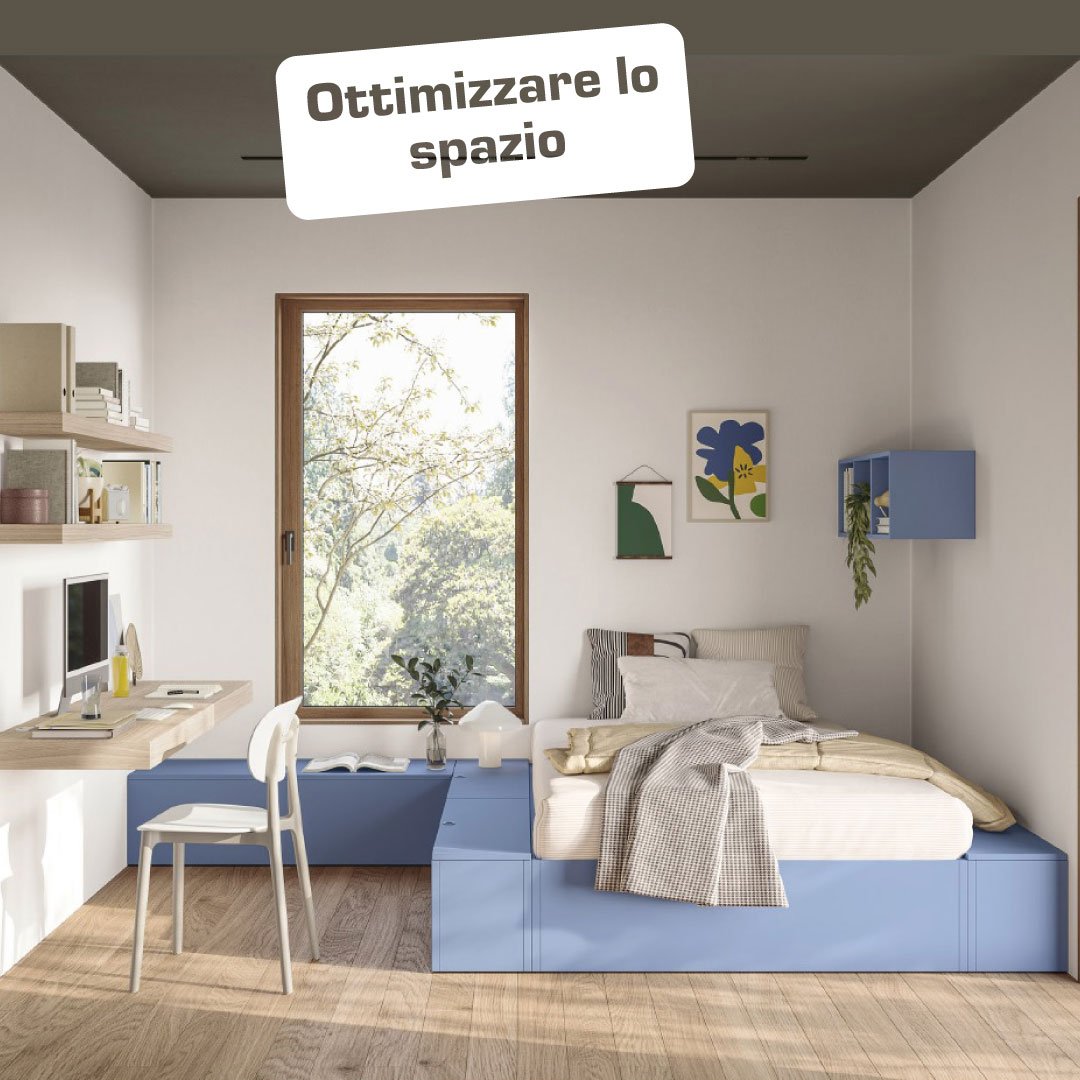 Ottimizzare lo spazio in cameretta