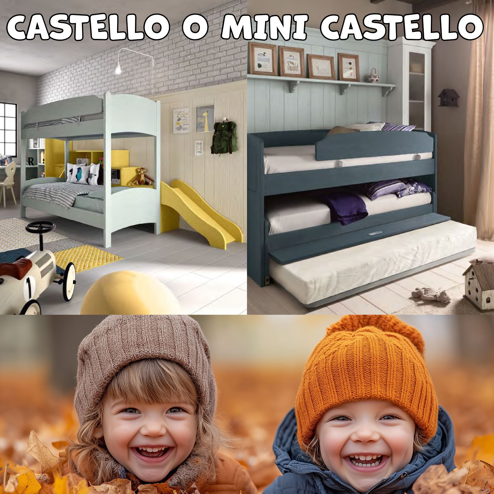 Cameretta riorganizzata per due