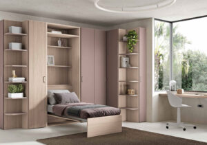 Letto singolo verticale